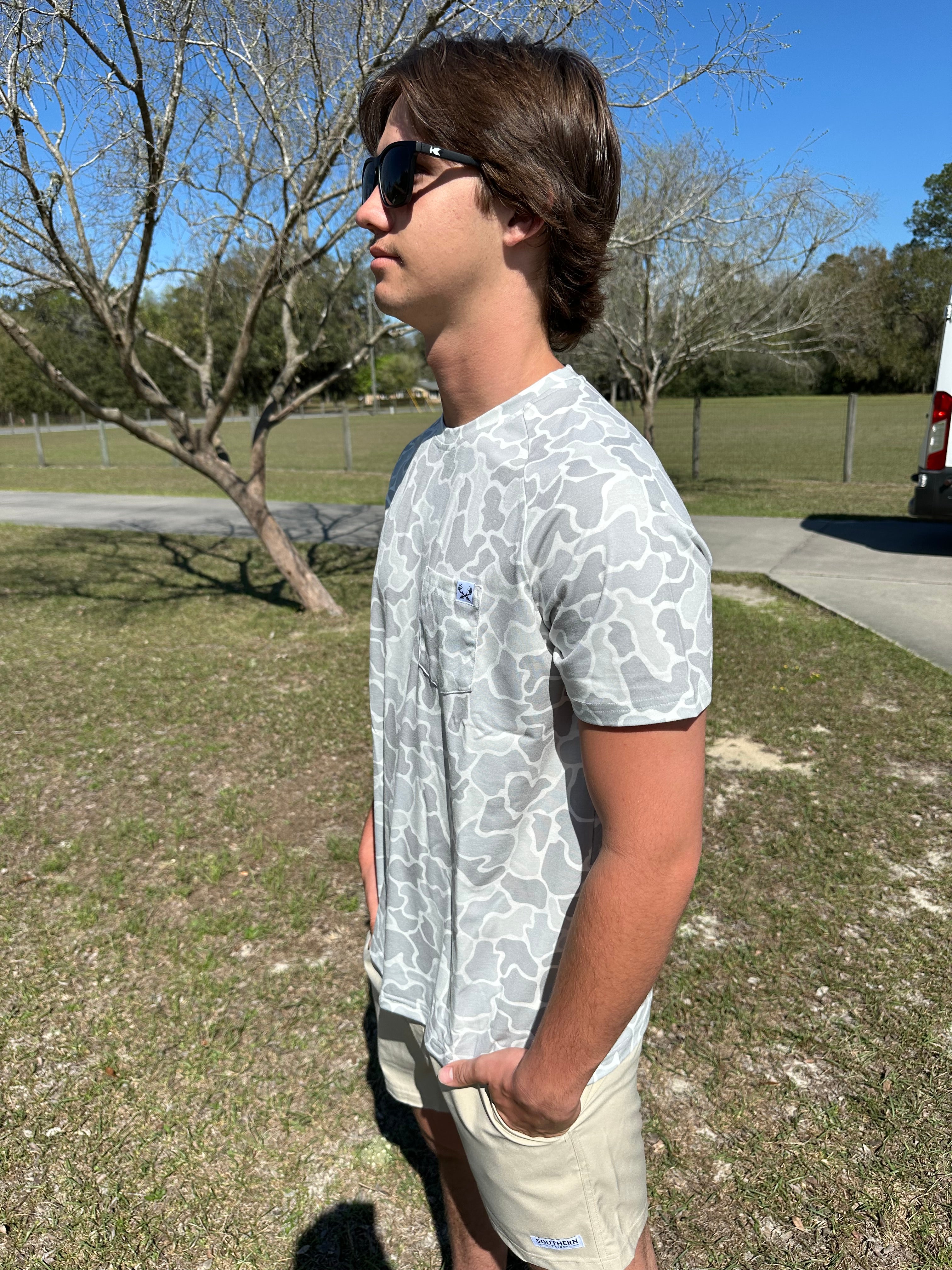 Arctic Camo Short Sleeve Tee with Pocket