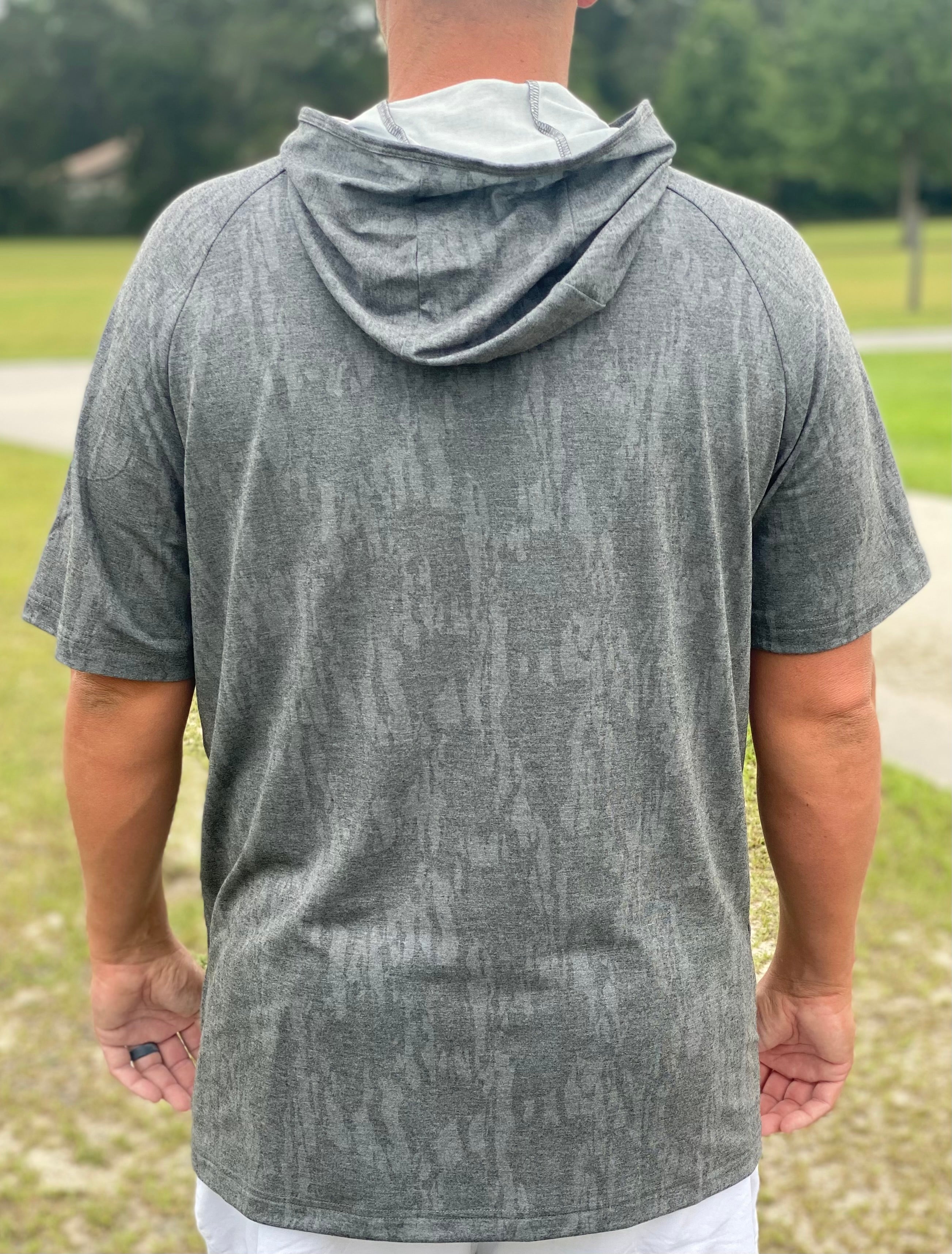 Black Oak Camo Short Sleeve Hoodie