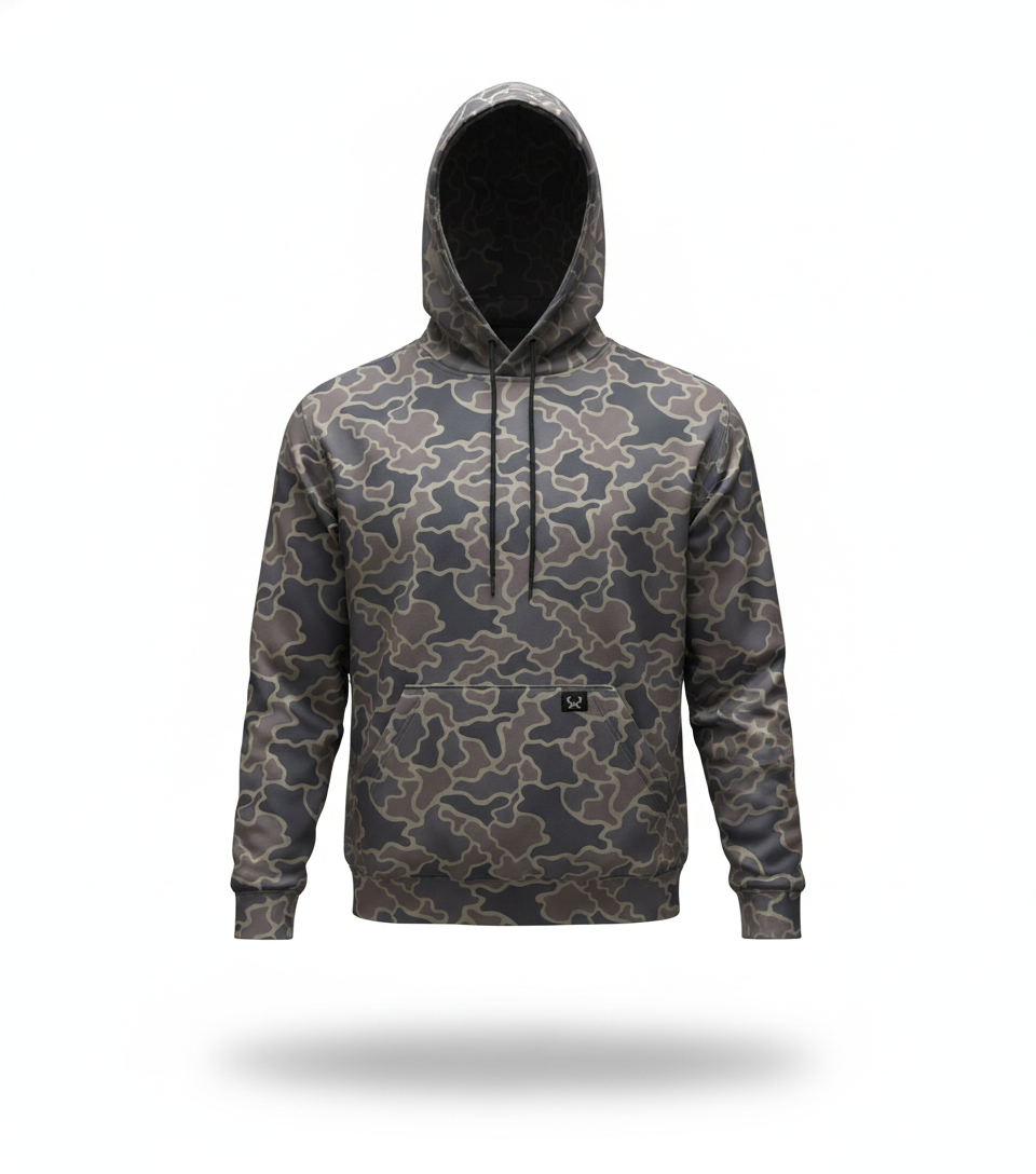 Woodland Camo Fleece Hoodie