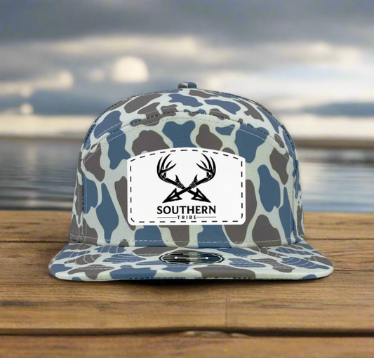 Blue Old School Camo Southern Tribe Hat