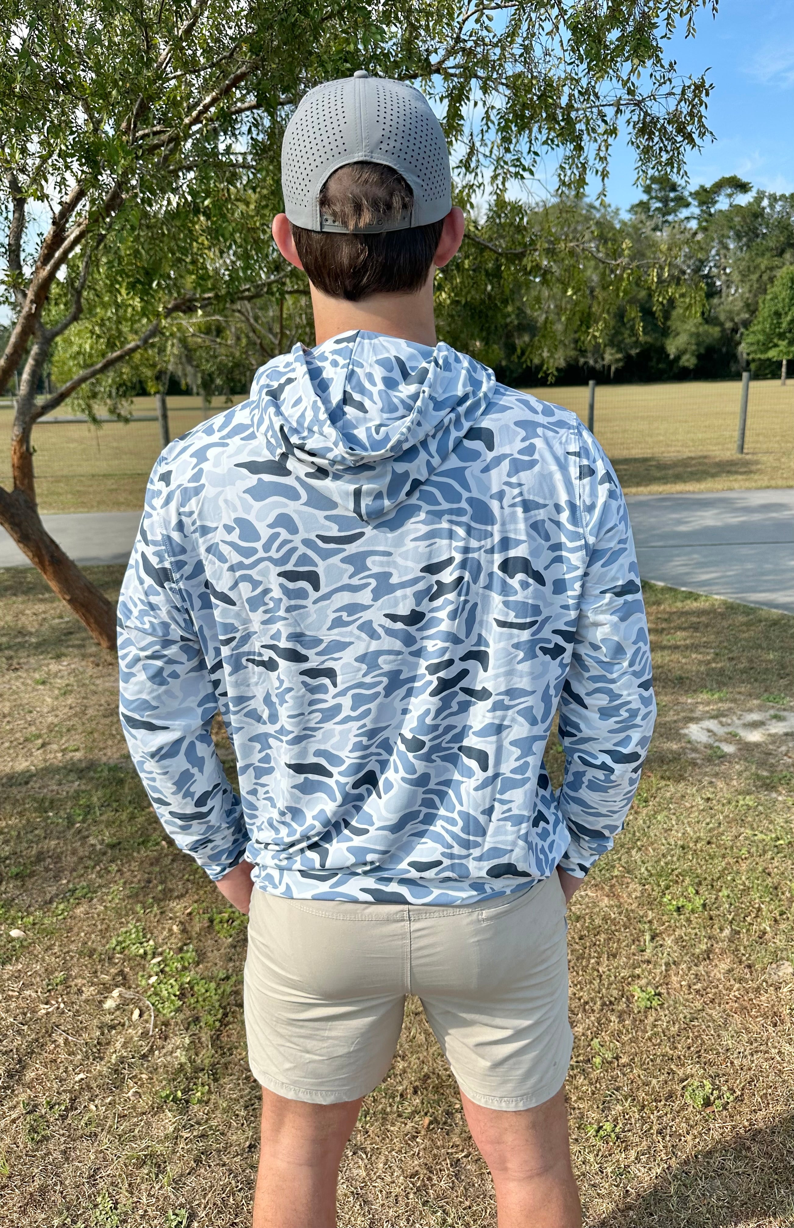 Southern Tribe Wave Camo Performance Hoodie