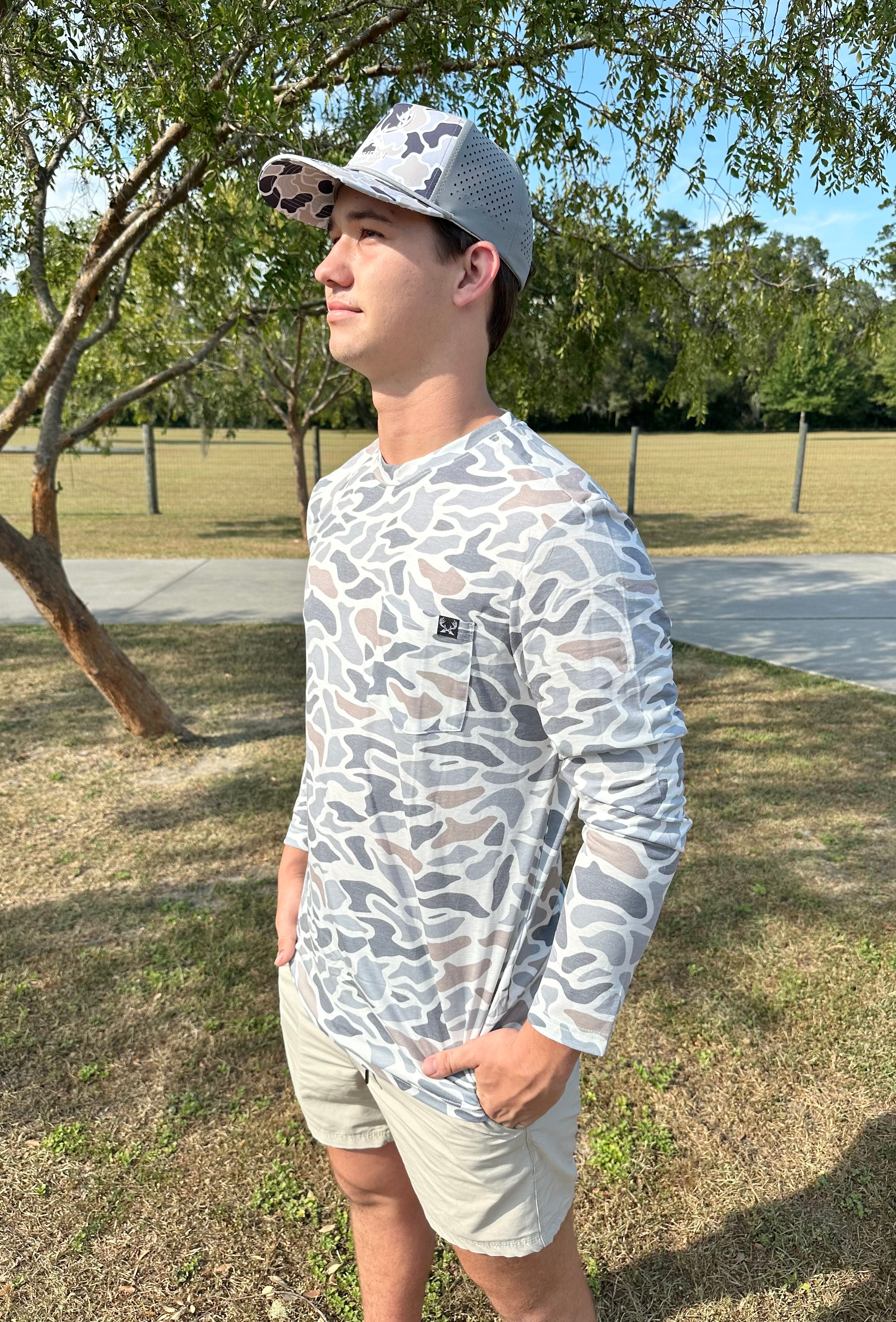 Long Sleeve Smoke Camo Shirt