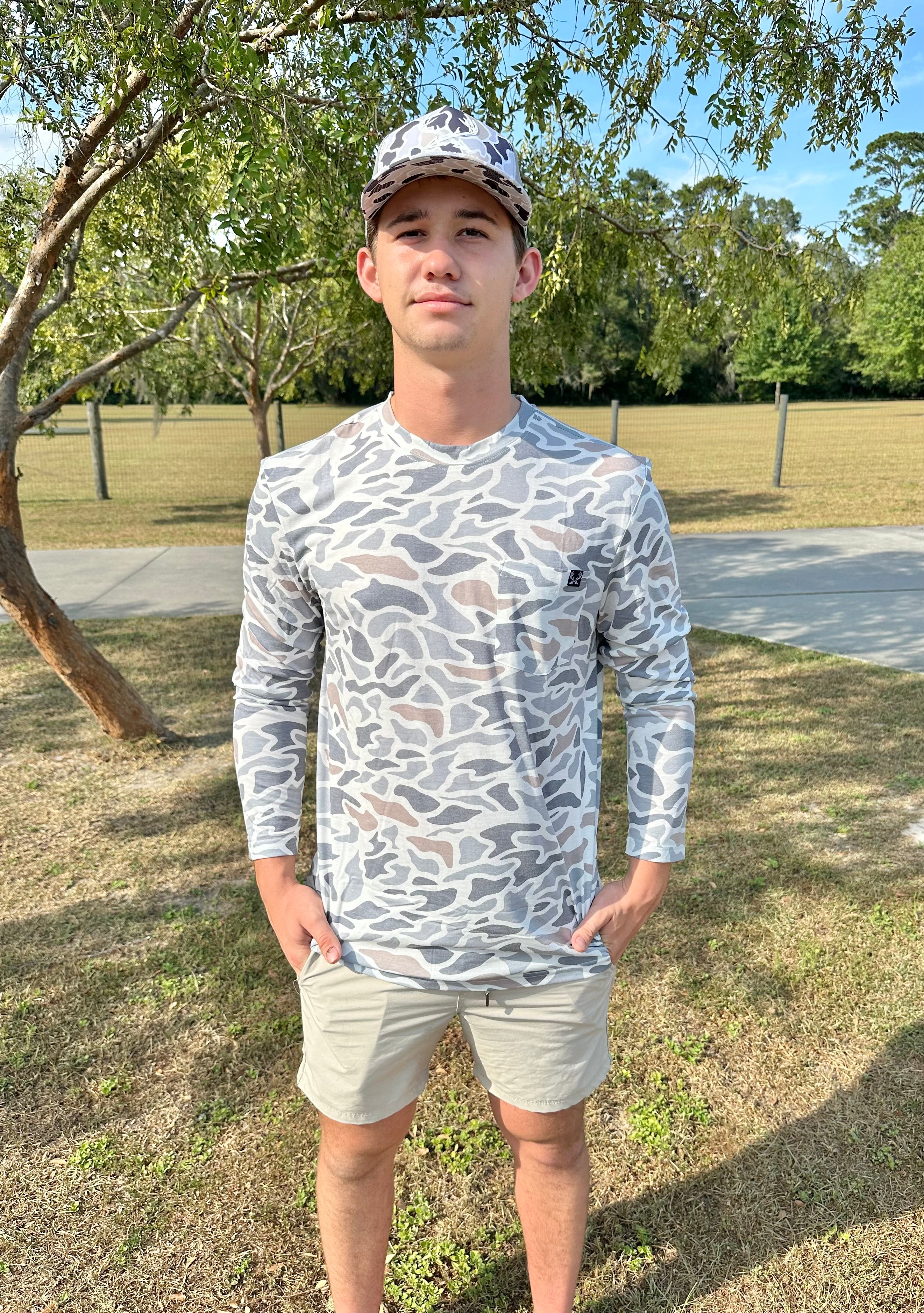 Long Sleeve Smoke Camo Shirt