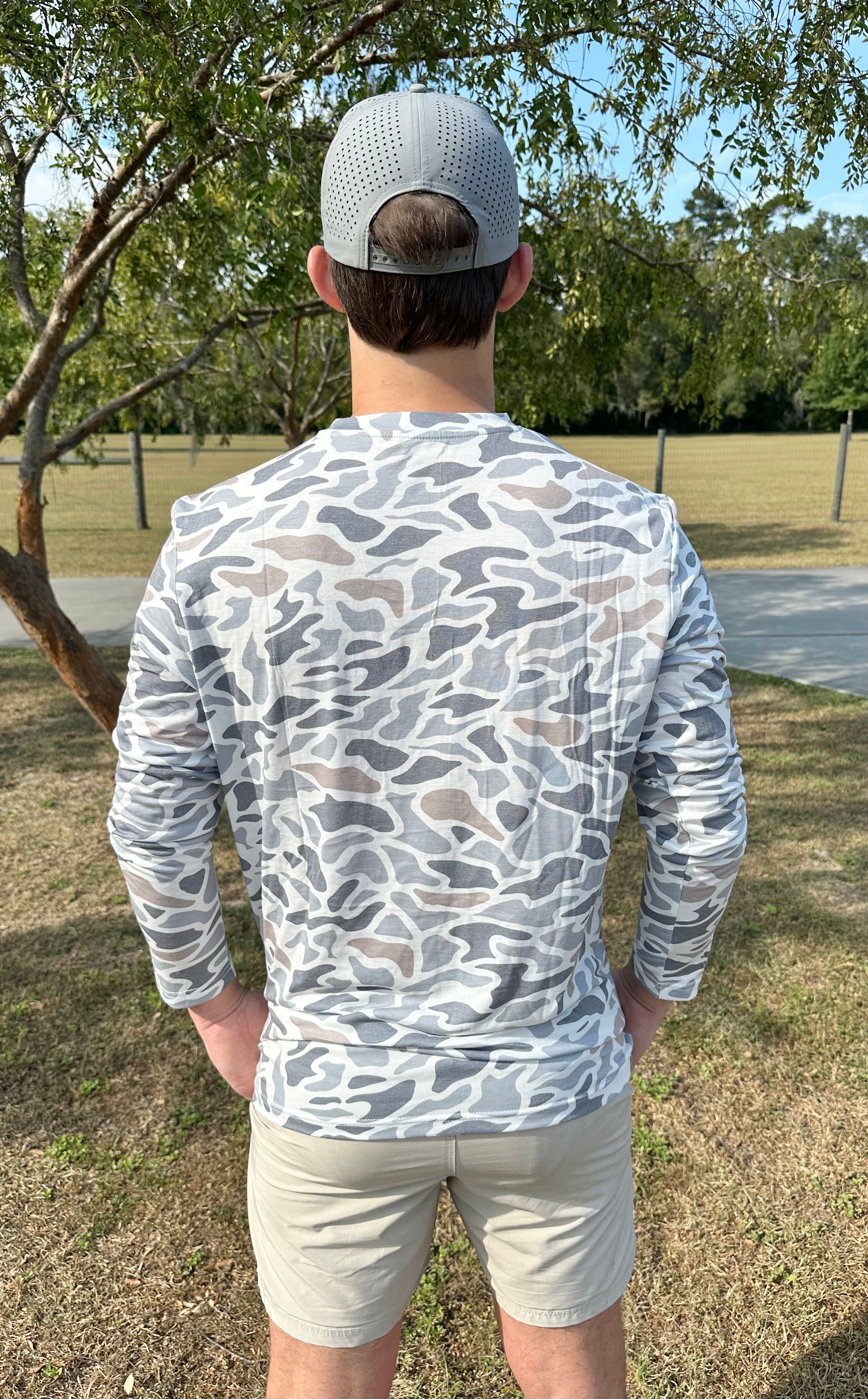 Long Sleeve Smoke Camo Shirt