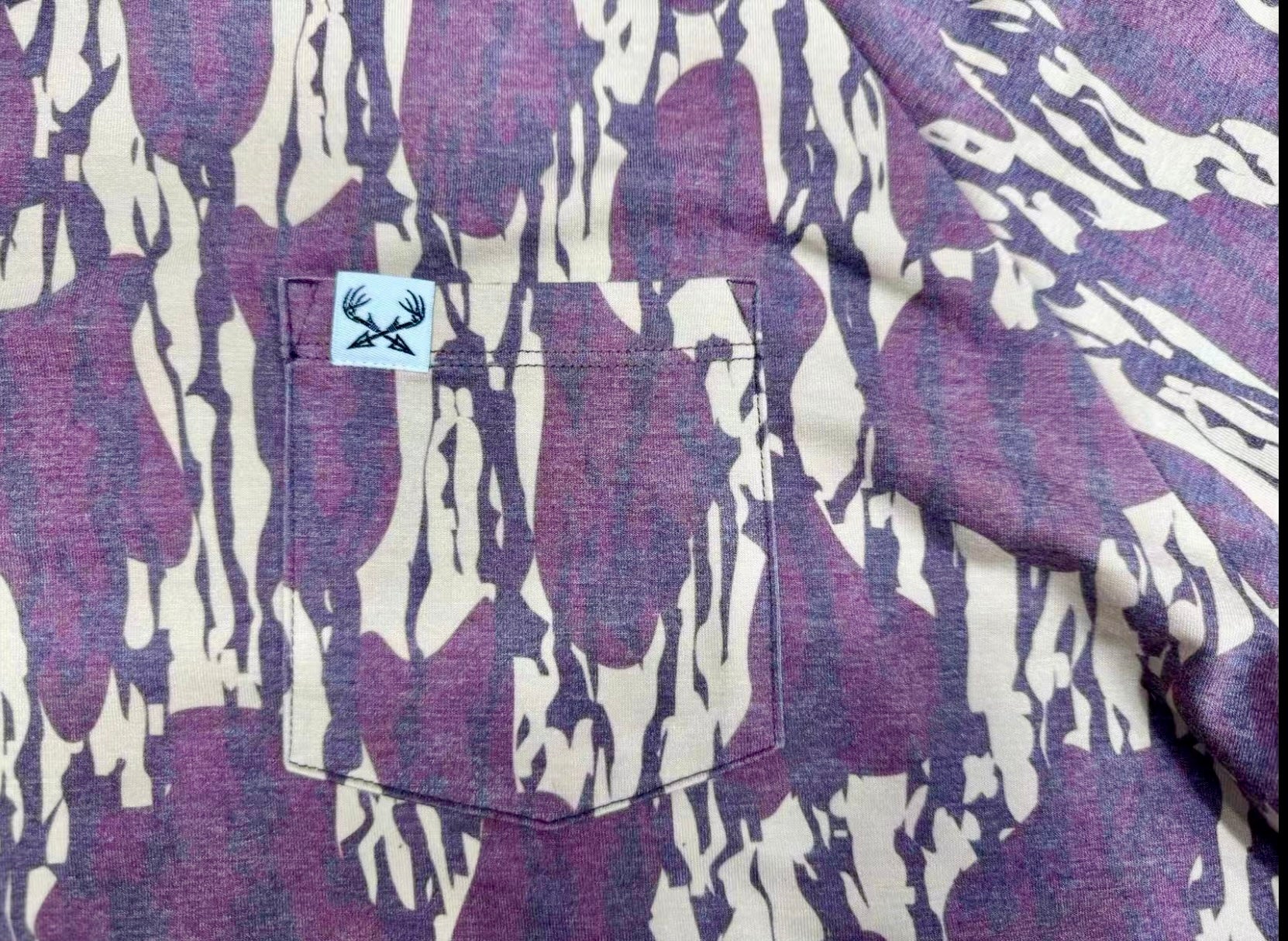 Garnet & Gold Bottomland Camo Short Sleeve Hoodie