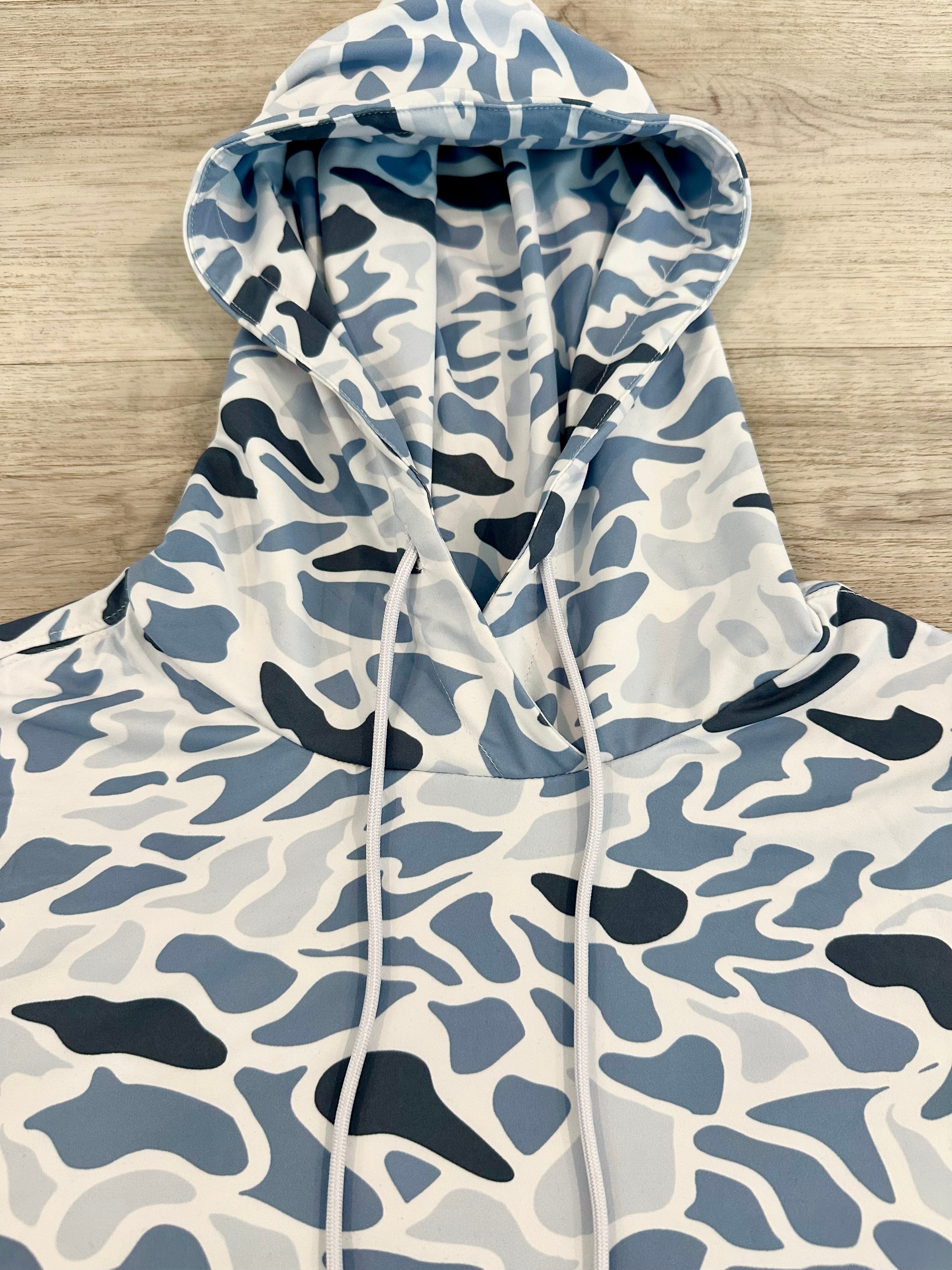 Youth Wave Camo Performance Hoodie