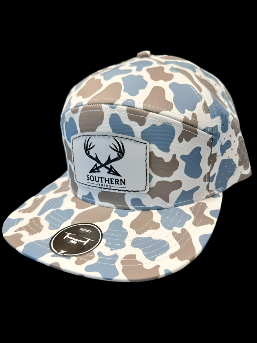 Blue Old School Camo Southern Tribe Hat