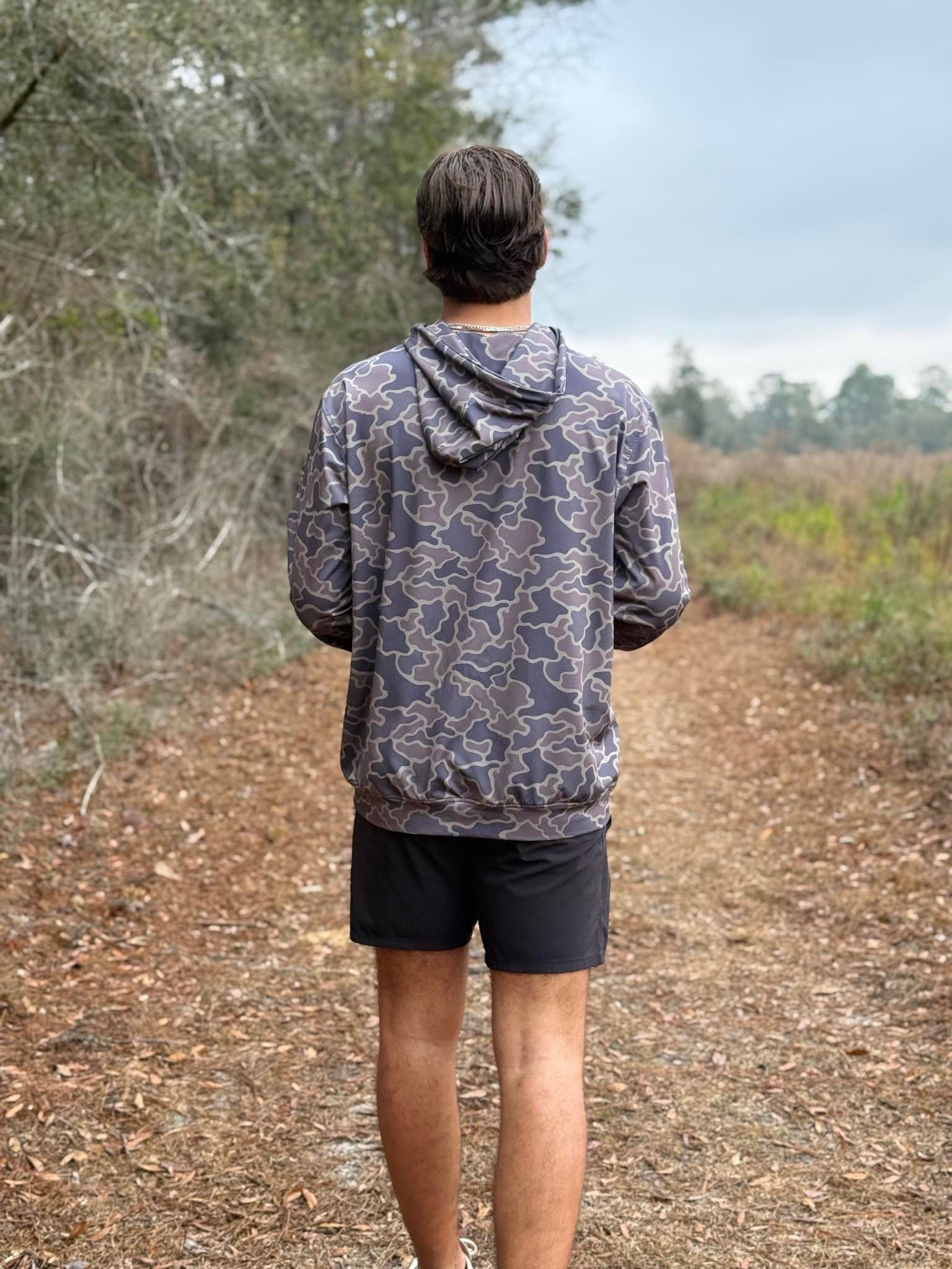 Woodland Camo Fleece Hoodie