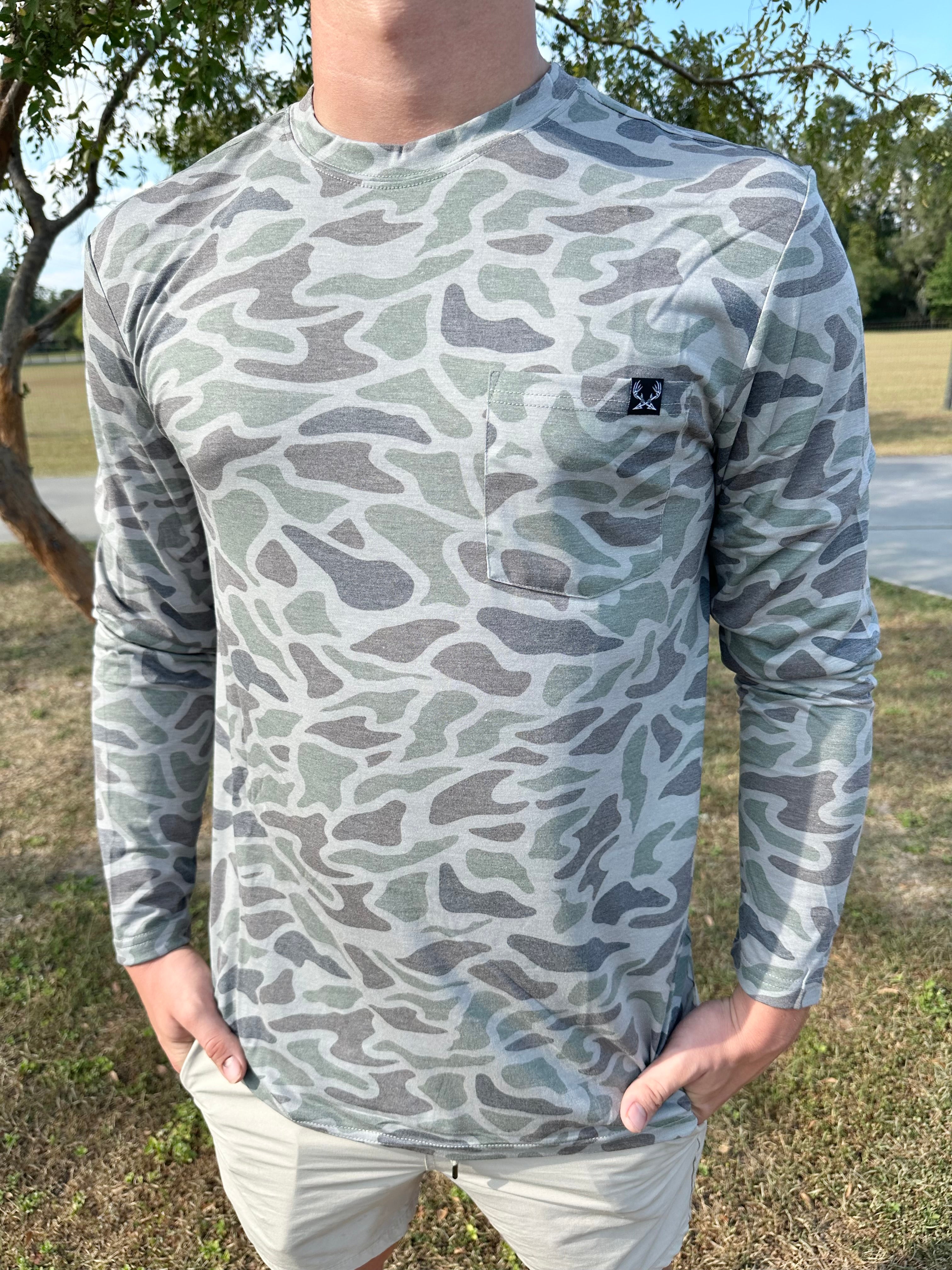 Long Sleeve Green Camo Shirt