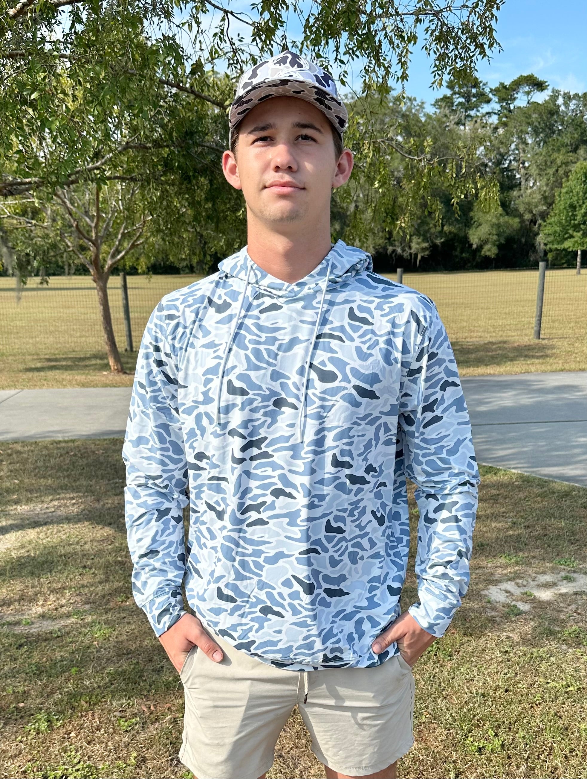 Southern Tribe Wave Camo Performance Hoodie