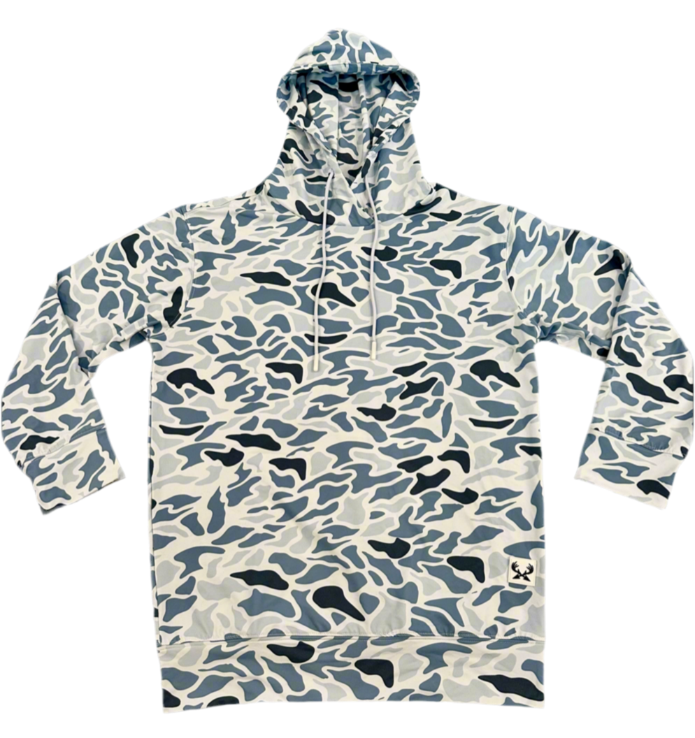 Youth Wave Camo Performance Hoodie