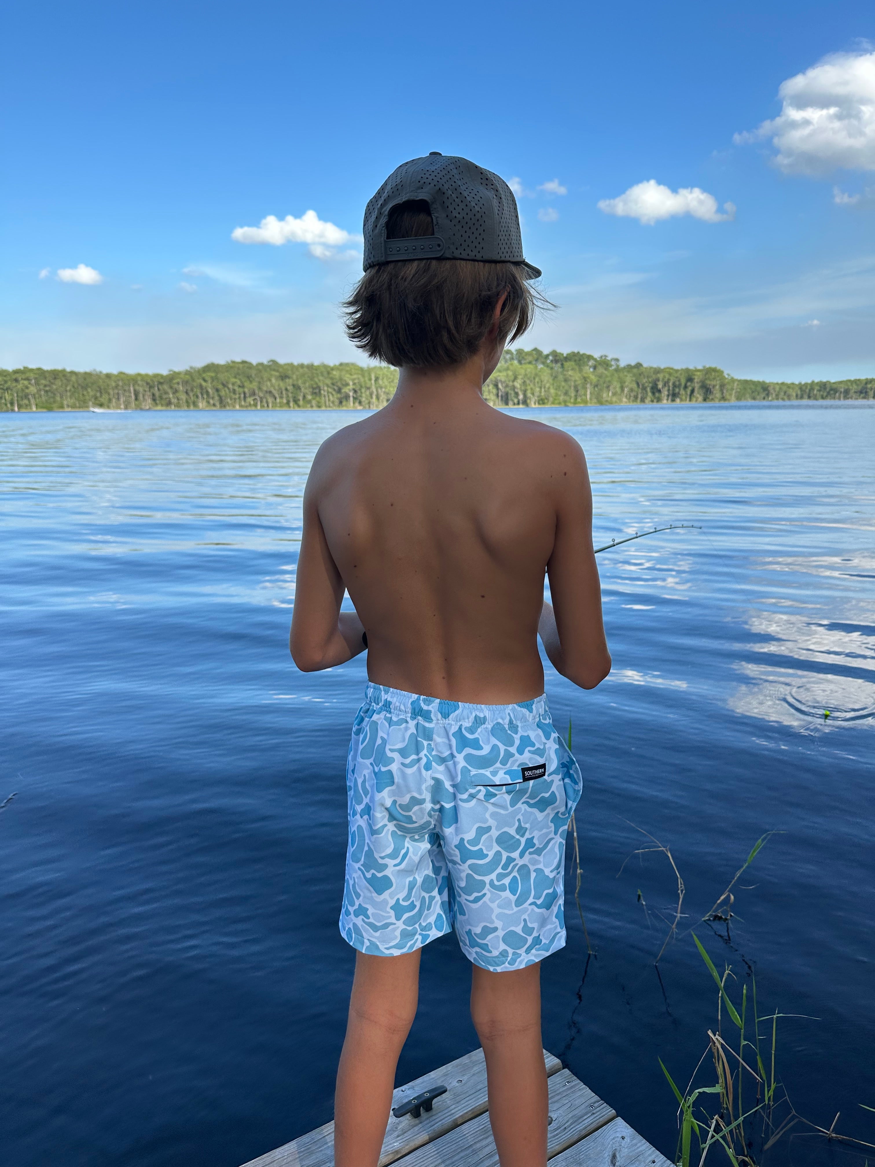 Blue Water Youth Hybrid Shorts