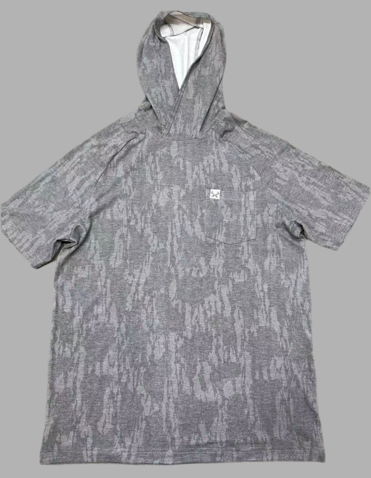 Black Oak Camo Short Sleeve Hoodie