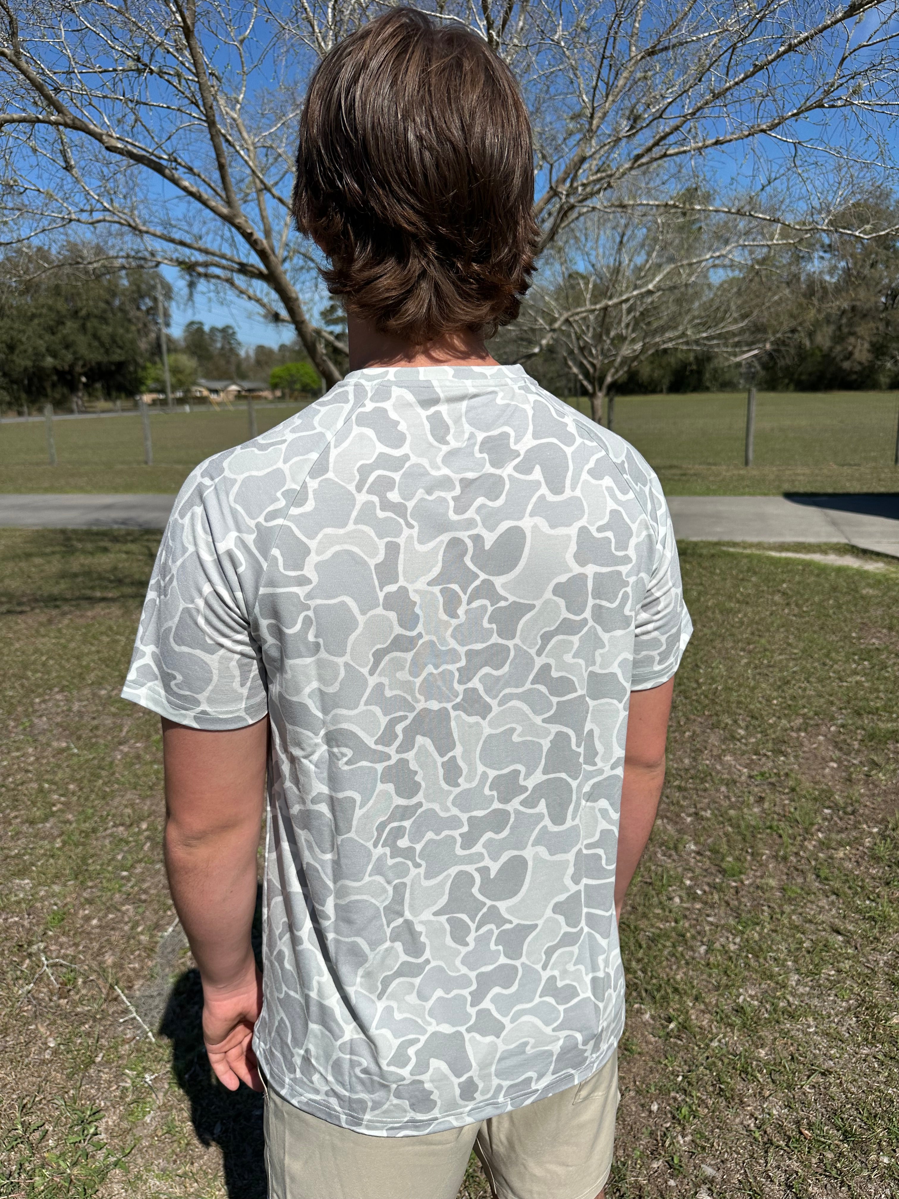 Arctic Camo Short Sleeve Tee with Pocket