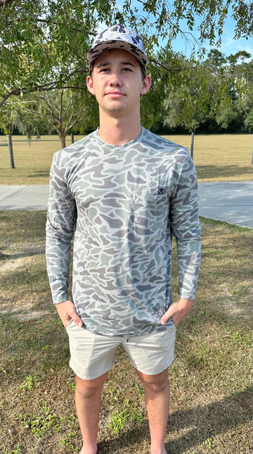 Long Sleeve Green Camo Shirt