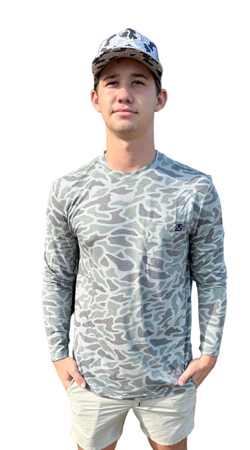 Long Sleeve Green Camo Shirt