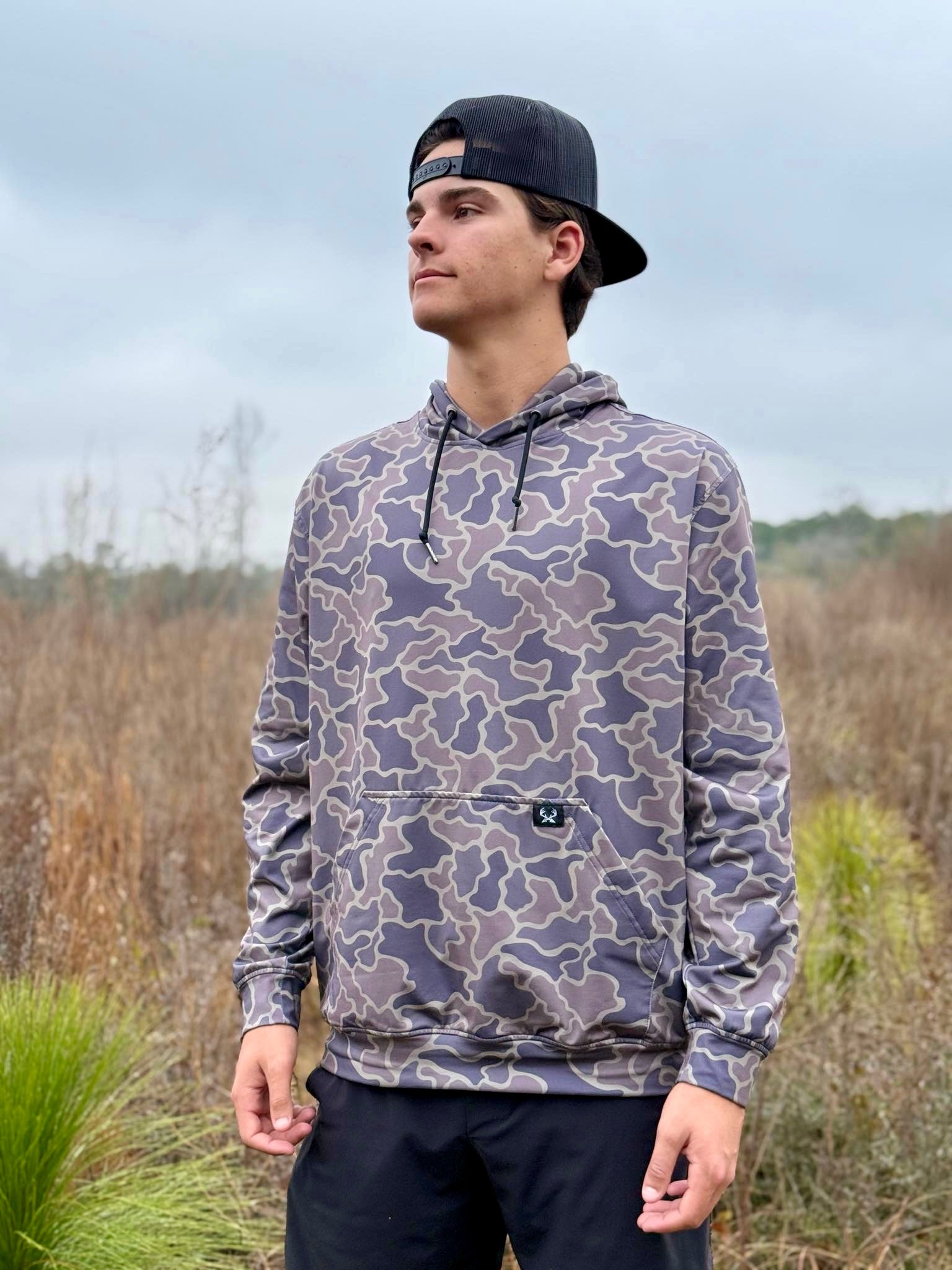 Woodland Camo Fleece Hoodie