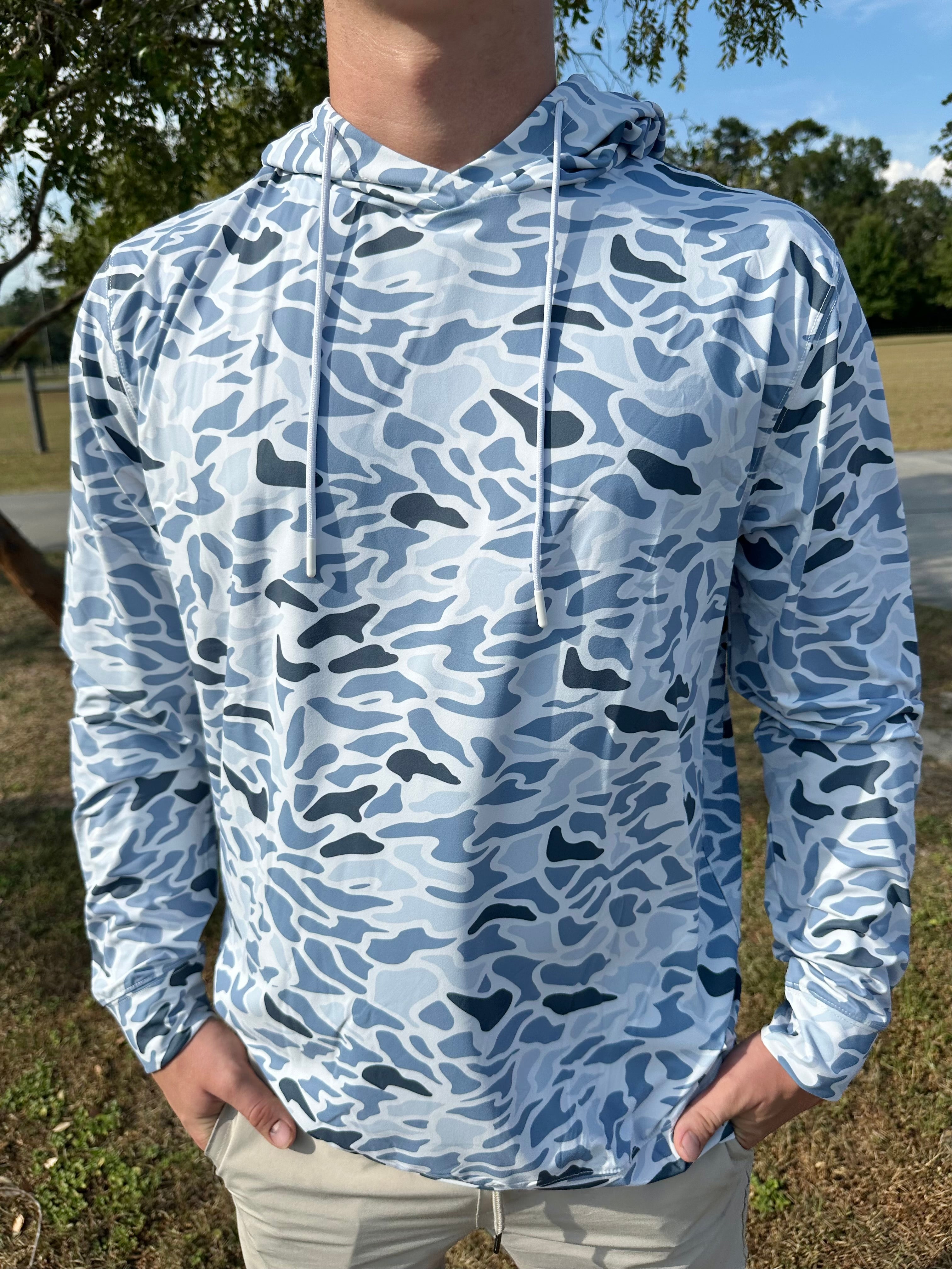 Youth Wave Camo Performance Hoodie