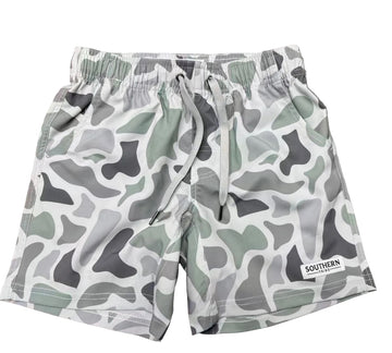 Youth Coastal Camo Volley Shorts
