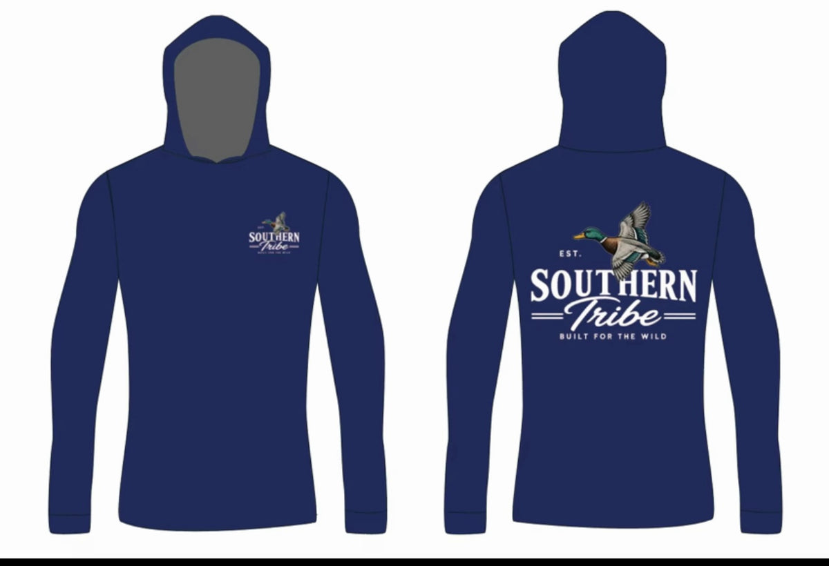 Youth Southern Tribe Navy Hooded Shirt