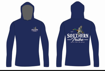 Youth Southern Tribe Navy Hooded Shirt