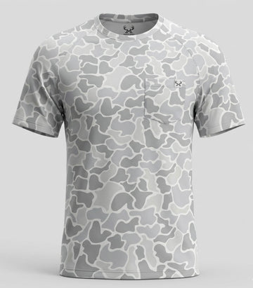 Arctic Camo Short Sleeve Tee with Pocket