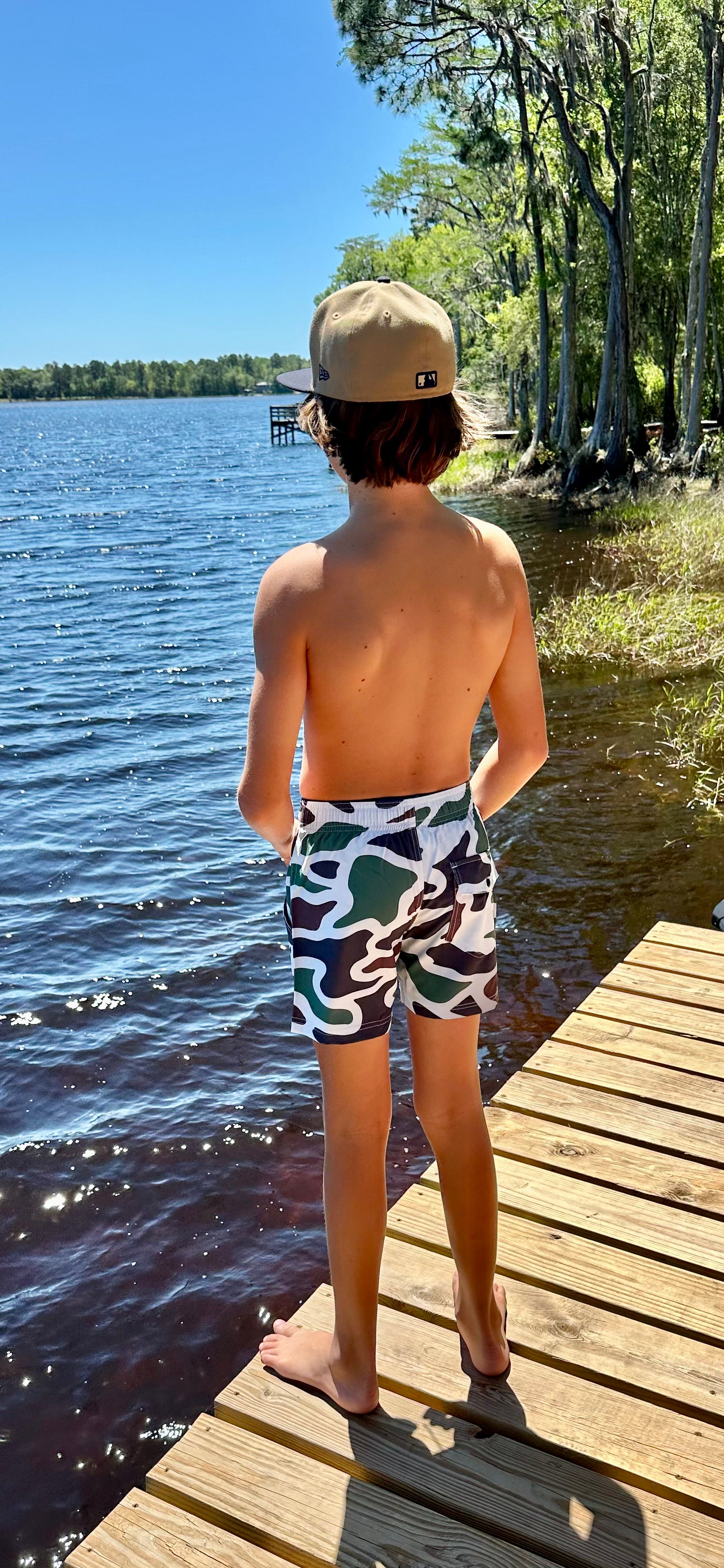 Duck Camo Youth Volley Shorts