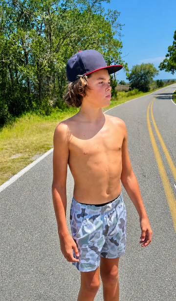 Youth Coastal Camo Volley Shorts