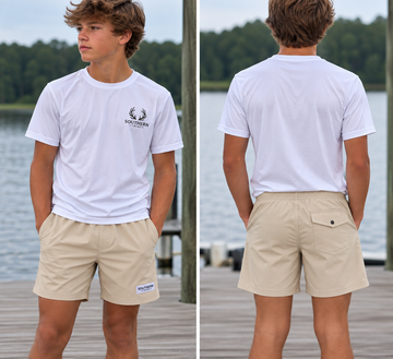 Youth Khaki Volley Shorts