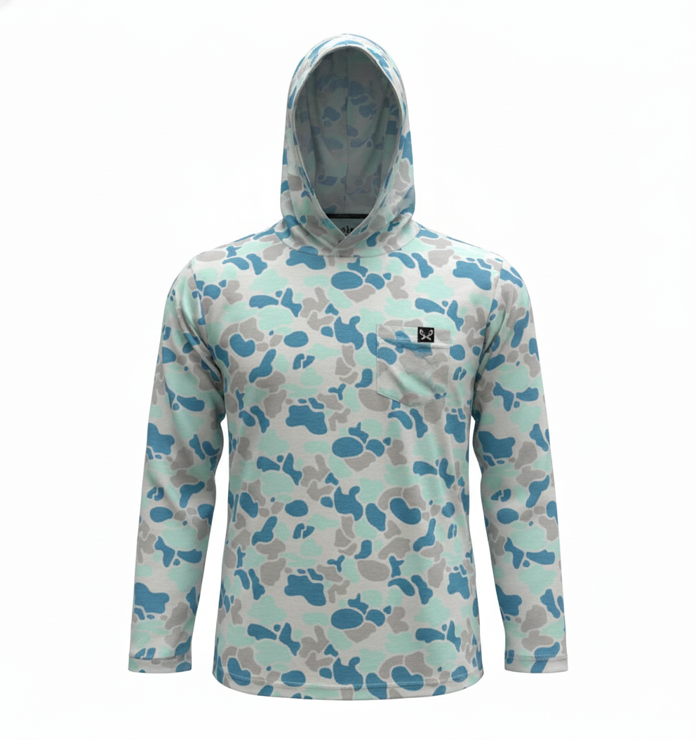Youth Performance Hoodie - Tide Camo