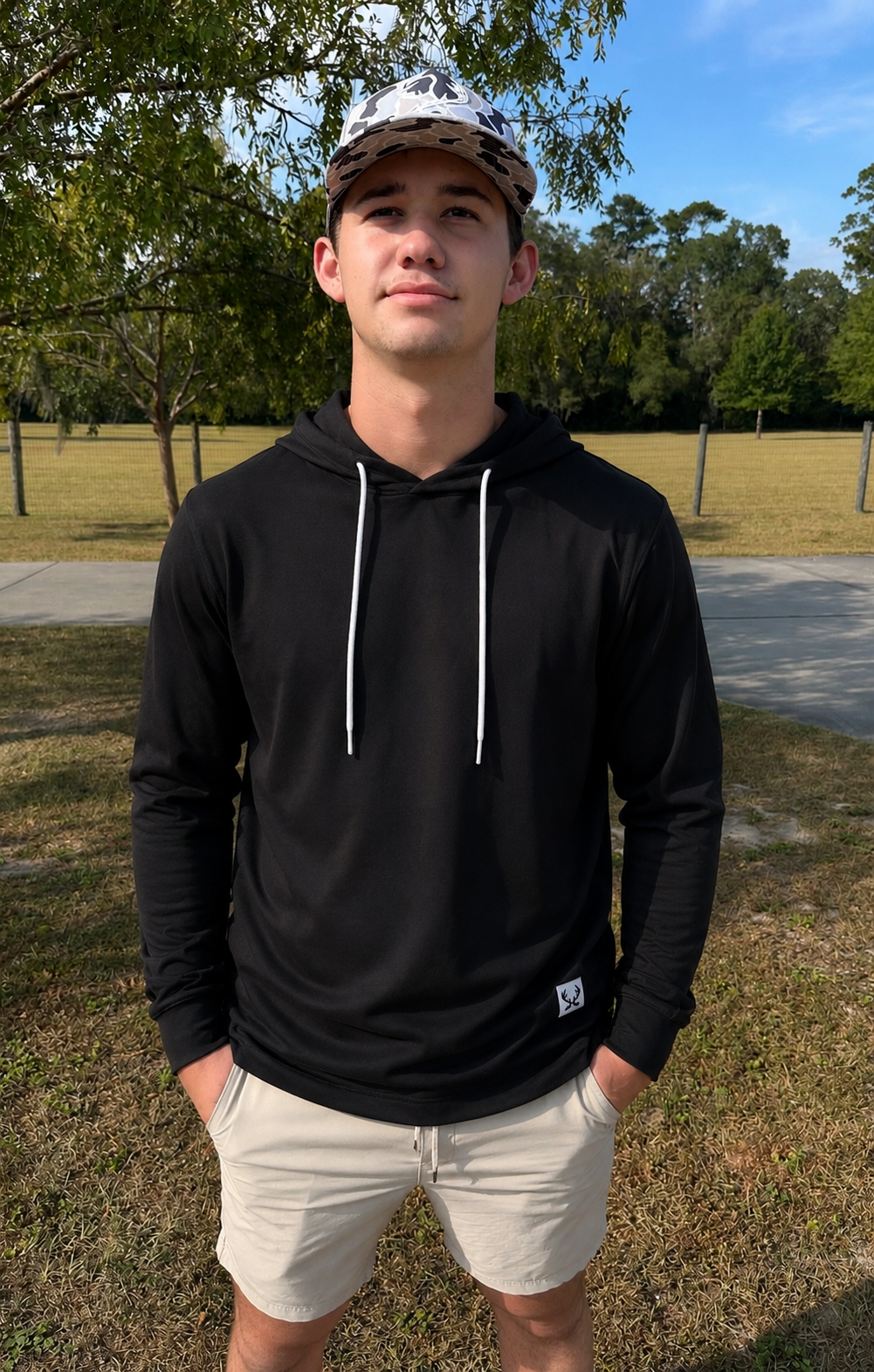 Southern Tribe’s Black Performance Hoodie