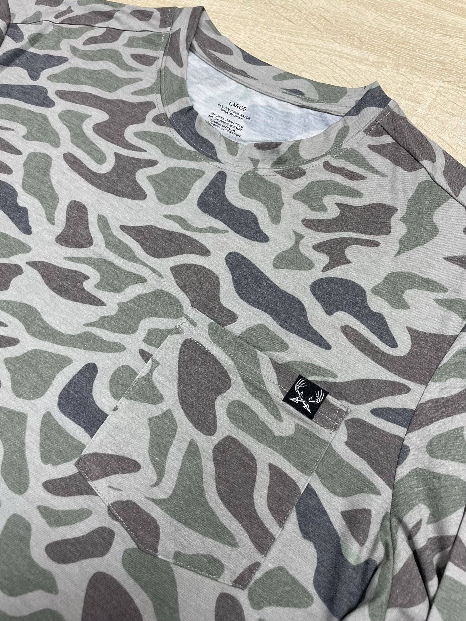 Long Sleeve Green Camo Shirt