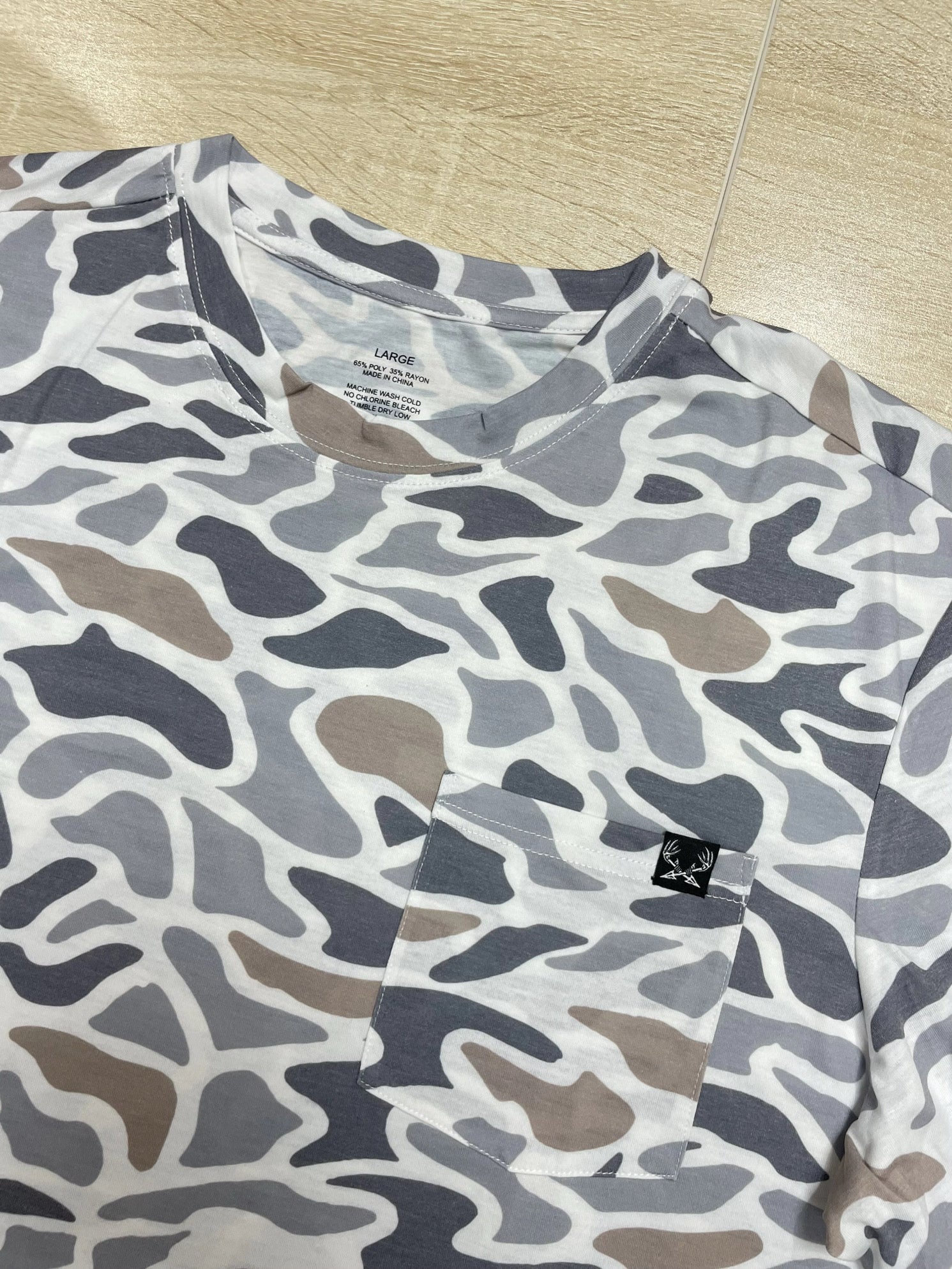 Long Sleeve Smoke Camo Shirt