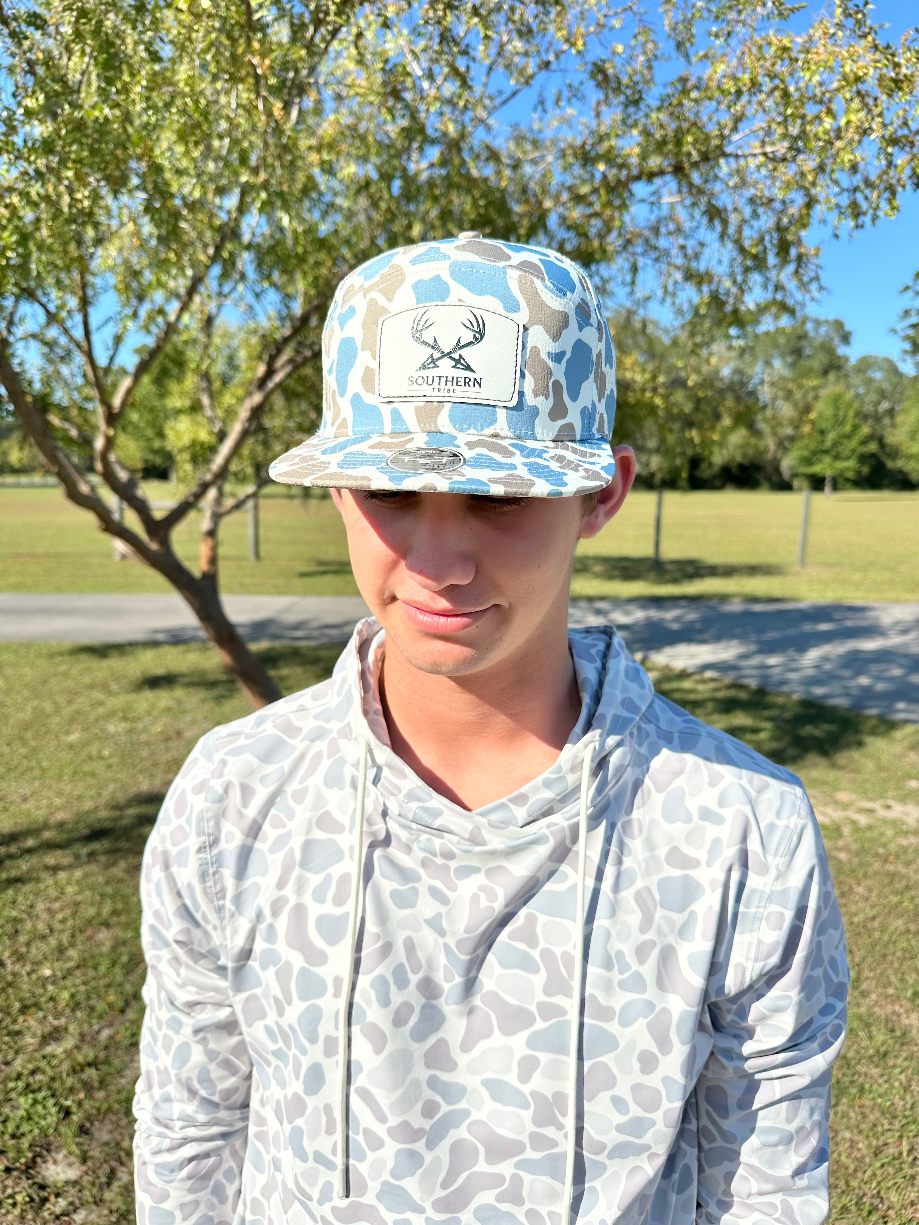 Blue Old School Camo Southern Tribe Hat