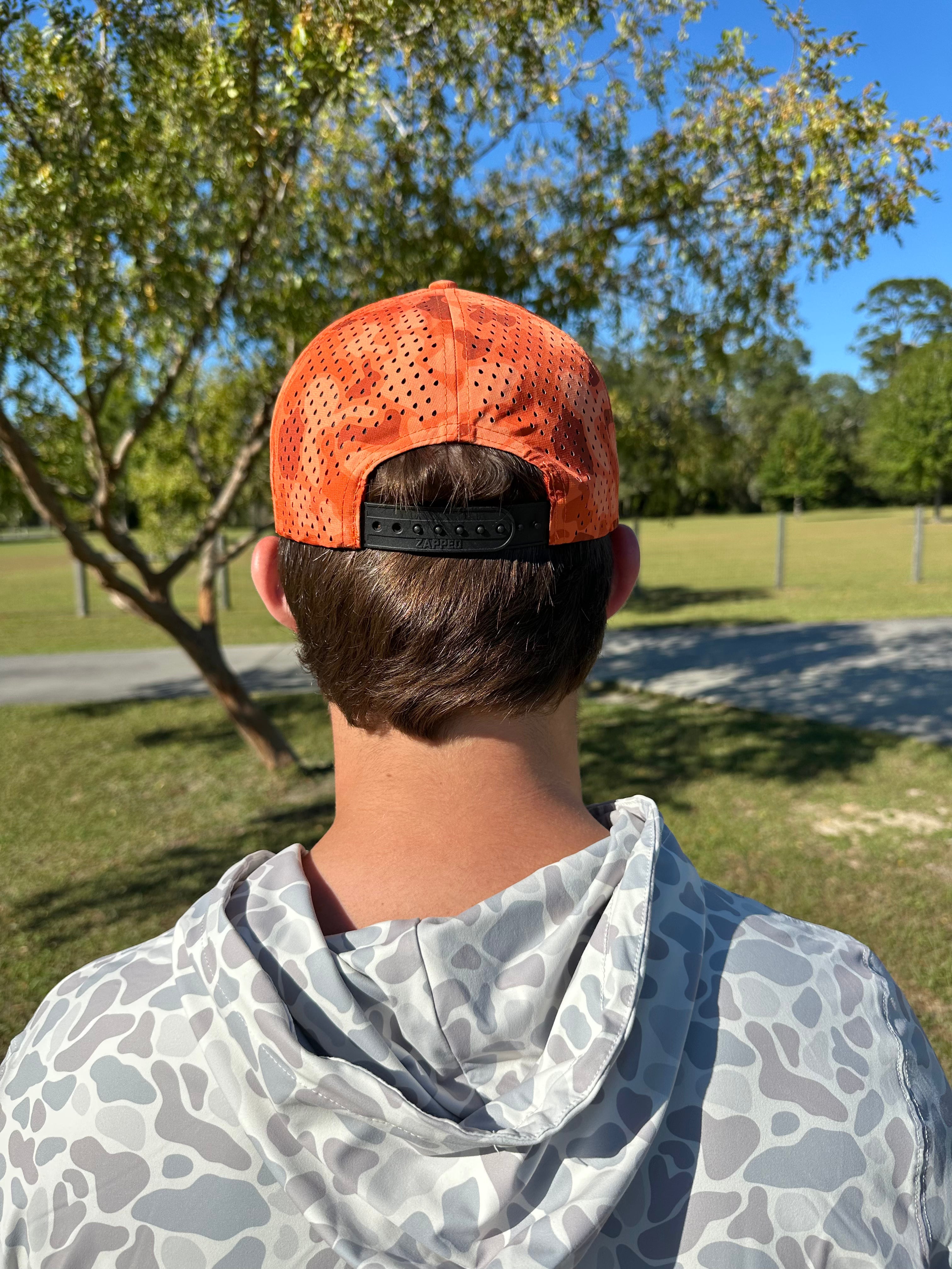 Southern Tribe Blaze Orange Camo Hat