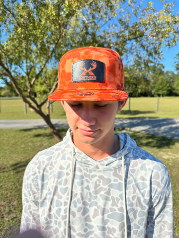 Southern Tribe Blaze Orange Camo Hat