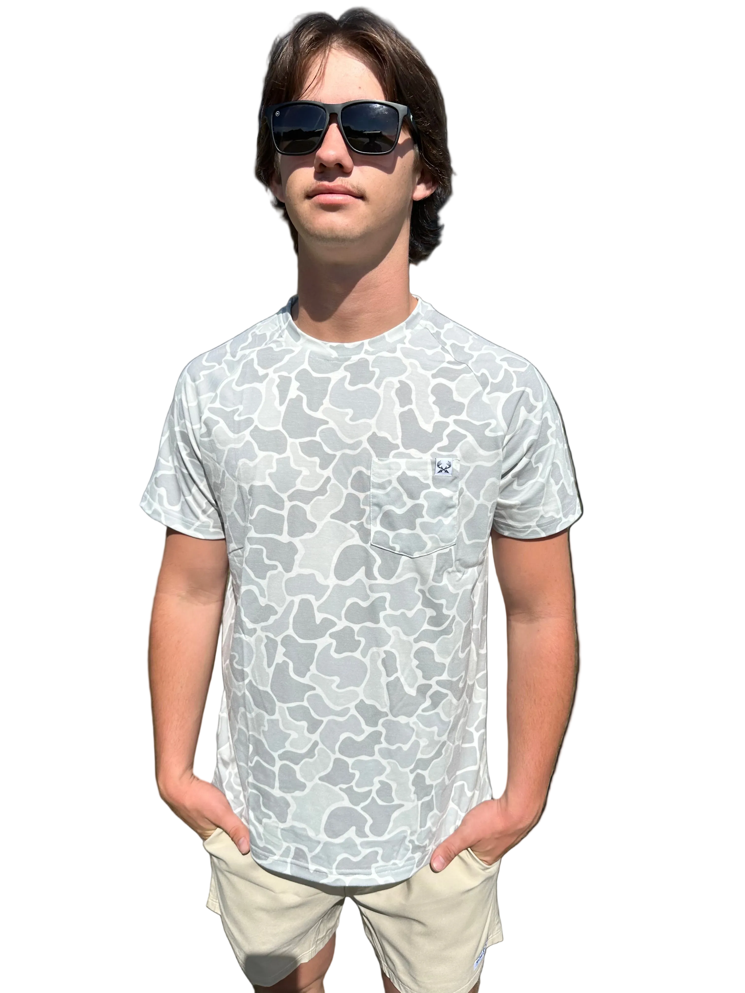 Arctic Camo Short Sleeve Tee with Pocket