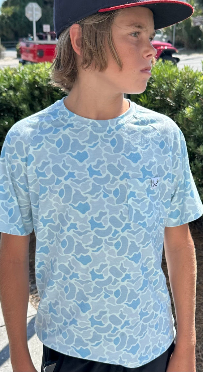 Youth Heather Blend Crew Shirt