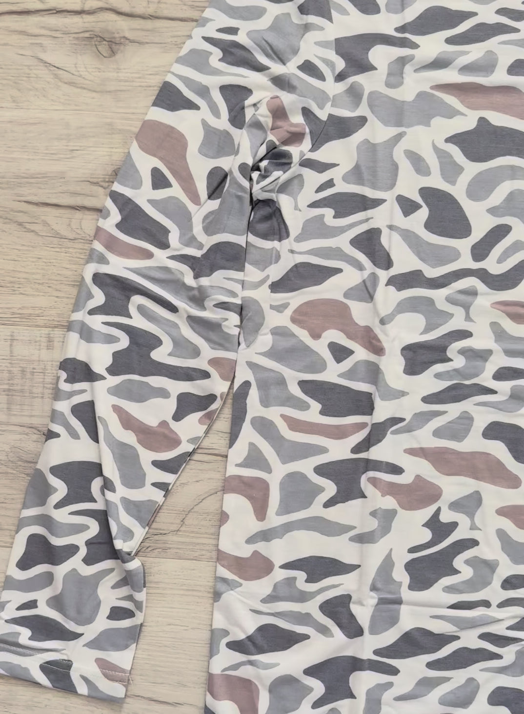 Long Sleeve Smoke Camo Shirt